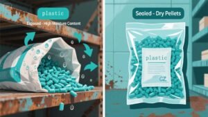 different Moisture Content of plastic